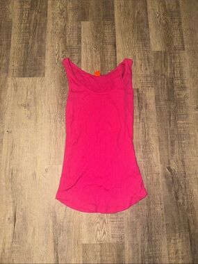 Joe Fresh Bright Pink Scoop Neck Tank Top